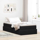  Krevet s madracem i skladištem Crna 100 x 200 cm Baršun | shoptok.hr