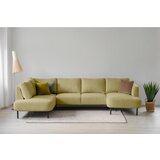 Scandic gorčično rumena kotna sedežna garnitura (levi kot/v obliki črke "u") hero | Shoptok.si