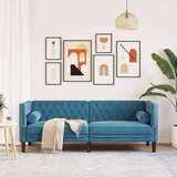  Trosjed Chesterfield s jastučićima plavi baršunasti | shoptok.hr
