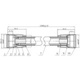 Herz tuš crevo crno a601B 12005B | ePonuda.com