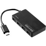 X Wave USB HUB C241 13cm,Tip-C na USB,4-port na USB3+3xUSB2.0 | ePonuda.com