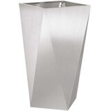  Cvetlično korito srebrna 40 x 40 x 75 cm Nerjaveče jeklo, (5000207350) | Shoptok.si
