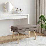  Klupa s dvostrukim slojem Sivosmeđa 80 x 40 x 47 cm Tkanina | shoptok.hr