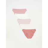 Reserved komplet 5 bikini spodnjih hlačk v slogu bikinija z visokim deležem bombaža - roza