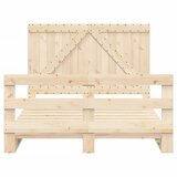  Okvir za krevet s uzglavljem 140x200 cm od masivne borovine | shoptok.hr