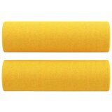 vidaXL Okrasna blazina 2 kosa svetlo rumena Ø15x50 cm blago | Shoptok.si
