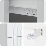  Stenski nočni omarici Bela 33 x 34,5 x 40 cm Inženirski les, (5000298636) | Shoptok.si