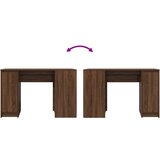  Radni stol smeđi hrast 120x42x76 cm konstruirano drvo | shoptok.hr