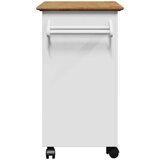 vidaXL Kuhinjska kolica "BODO" bijela i smeđa 72x45x80 cm | shoptok.hr