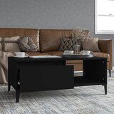 The Living Store Klubska mizica črna 90x50x36,5 cm inženirski les - Klubska Mizica, (21575249) | Shoptok.si