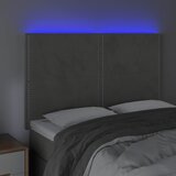  LED uzglavlje svjetlosivo 144x5x118/128 cm baršunasto | shoptok.hr