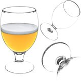 KADAX Pokal kozarec za pivo, pijače, koktajle, vrček na stojalu, 370 ml darilni, (5000351699) | Shoptok.si