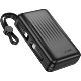 Borofone Power Bank 10000mAh BJ70 Source - Tip C - PD 20W s kabloma Tip C in Lightning črne barve | Shoptok.si