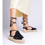 D/CEO marka niezdefiniowana Black woven espadrille sandals Lemura | ePonuda.com