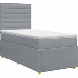  Boxspring krevet s madracem Svjetlosiva 100 x 200 cm Tkanina | shoptok.hr