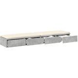  Ladice za krevet s ladicama Betonski sivi 140 x 36,5 x 16,5 cm | shoptok.hr