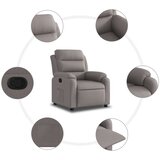  Naslonjač od tkanine smeđesivi | shoptok.hr
