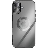 AVIZAR Ovitek za iPhone 17 s Kromiranim Robom iz Mehkega Silikona, Črna, (5000189272) | Shoptok.si