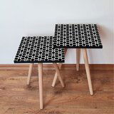 Hanah home 2Shp395 - White WhiteBlack Nesting Table (2 Pieces) | ePonuda.com