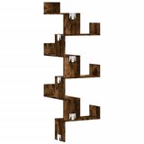  Kutna zidna polica boja dimljenog hrasta 45x45x147 cm drvena | Eponuda.com