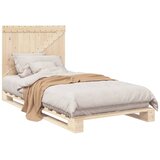  Okvir kreveta s uzglavljem 100 x 200 cm od masivne borovine | shoptok.hr