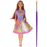  Punčka za igro v obleki za barvanje Painting Dress - 29 cm -vijolična | Shoptok.si