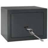vidaXL sef z zaklepom temno siv 17x23x17 cm jeklo | Shoptok.si