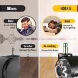 HOLKIE 5x gumijasta kolesa za pisarniški stol 10mm | Shoptok.si