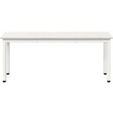 Klupa Bijelo 110 x 35 x 45 cm Čvrsto borovo drvo | shoptok.hr