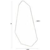 Dutchbone Stensko ogledalo z lesenim okvirjem 39,5x90 cm Basil – | Shoptok.si