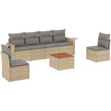  7-dijelni set vrtnih sofa od poliratana s jastucima bež | shoptok.hr