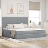  s madracem i skladištem Svijetlo siva 200 x 200 cm | shoptok.hr