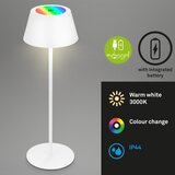 BRILO LED RGB punjiva dodirna stona lampa KIKI LED/2,6W/5V IP44 2600 mAh bela | Eponuda.com