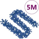 vidaXL božična girlanda z LED lučkami 5 m modra | Shoptok.si