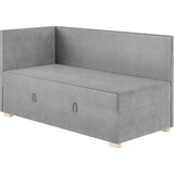 Ghado Sivi kutni dječji krevet s prostorom za odlaganje s madracem 90x200 cm Flexi - | shoptok.hr