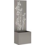 vidaXL Vrtni Sadič s Dekorativnom Pločom Rđa 50 x 140 cm Otporni čelik | shoptok.hr