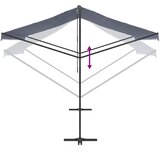  Samostojeća tenda plavo-bijela 400 x 300 cm od tkanine i čelika | shoptok.hr
