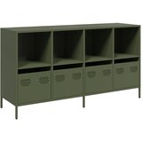  Komoda Maslinasto zelena 135x39x73,5 cm Hladno valjani čelik | shoptok.hr