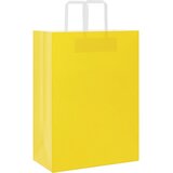  Papirnate vrećice 250 kom s ručkama žute 32x17x44 cm | shoptok.hr