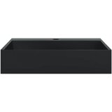  Umivaonik od lijevanih minerala i mramora 50x38x11 cm mat crni | shoptok.hr