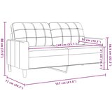  2-dijelni set sofa s jastucima krem baršunasti | shoptok.hr