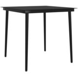  3-dijelni vrtni blagovaonski set s jastucima crni | shoptok.hr