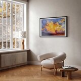  Plakat Beautiful Sunset - clouds in warm shades 30x21 Crni okvir s margom | shoptok.hr