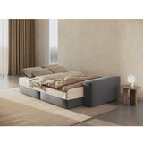 Micadoni Svetlo siva raztegljiva sedežna garnitura iz tkanine bouclé 247 cm Jodie – Home | Shoptok.si