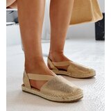 Gemre Beige open-heel espadrilles Tharna | Shoptok.si