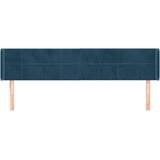  Uzglavlje s ušima tamnoplavo 183x16x78/88 cm baršunasto | Eponuda.ba