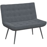  Klupa tamnosiva 110x74x84 cm baršunasta | shoptok.hr