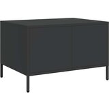 vidaXL Klubska mizica črna 68,5x50x43,5 cm valjano jeklo | Shoptok.si