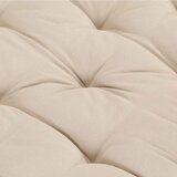  Paletni podni jastuk pamučni 120 x 80 x 10 cm bež | shoptok.hr
