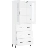  Visoka komoda bijela 69,5x34x180 cm konstruirano drvo | shoptok.hr